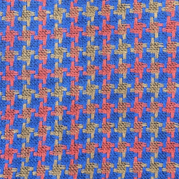 Boden A-Line Skirt Womens Wool Tweed Boucle Houndstooth Blue Red US 2R - Picture 10 of 10